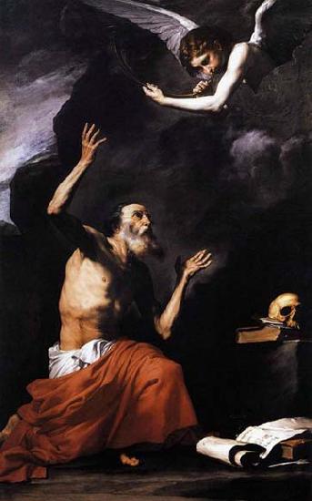 Jose de Ribera St Jerome and the Angel oil painting image